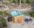 Vildmarksbad Fiberglas Quatro - 2x1,7m - 8 personer