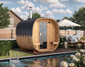 Outdoor Cube Barrel Sauna - Ø2,2m/L2,4m - 4 personer